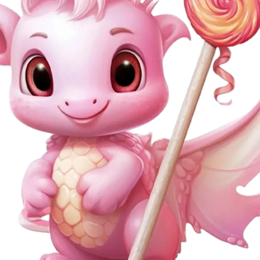 2 PCS Acrylic Pink Dinosaur 2D Flat Xmas Hanging Pendant New Year Birthday Gifts