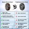 Snow Tire Chains for Car -  Portable Tires Traction Nylon Anti-skid Chain Belt Universal Adjustable Easy to Install Winter Emergency Accessories for Snow Ice Sand Mud Road Mountain Road Climbing