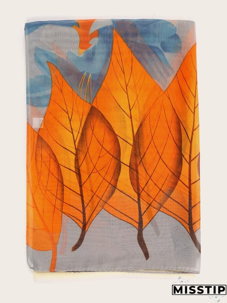 Leaf Pattern Scarf