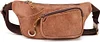 BAIGIO Gürteltasche Leder Herren Hüfttasche Vintage Retro Bauchtasche für Reise Alltagsleben (Braun)