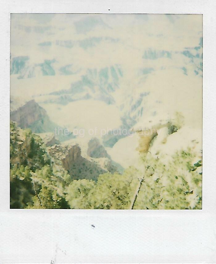 AMERICAN WEST Vintage POLAROID Found Grand Canyon Photo Poster paintinggraph COLOR 21 65 E