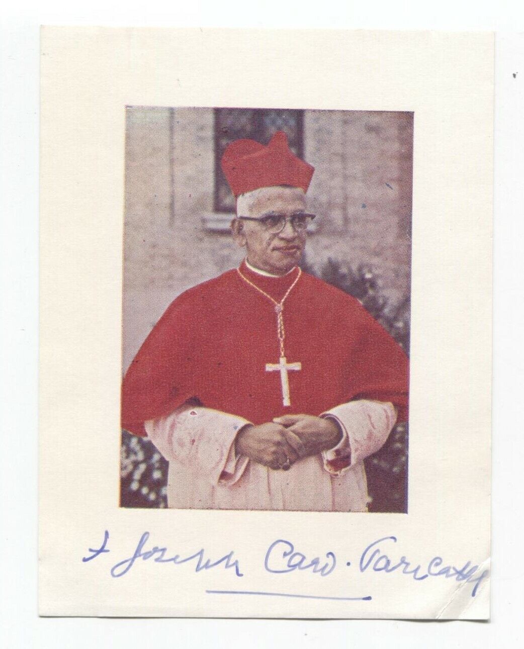 Cardinal Joseph Parecattil Signed Photo Poster painting Autographed Signature Religious Leader