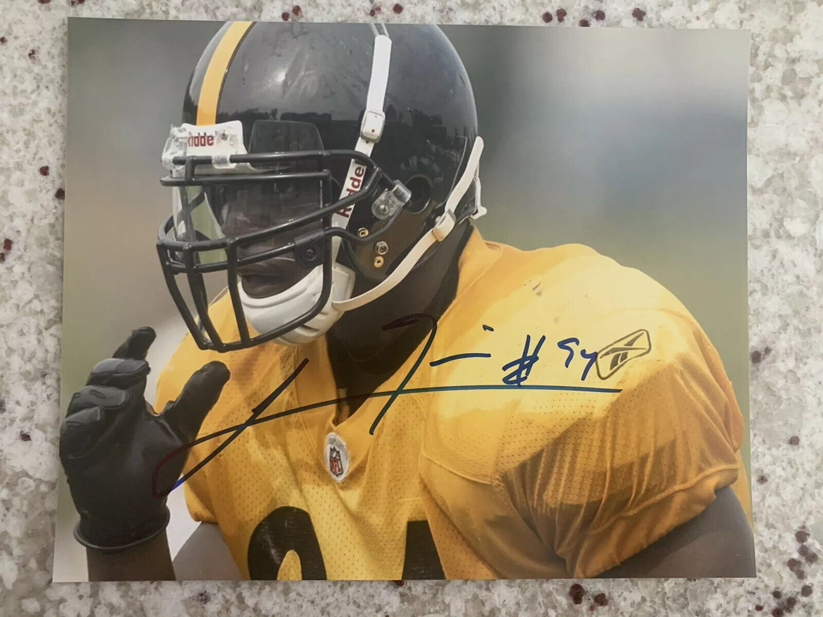 Lawrence Timmons Signed 8x10 Photo Poster painting Pittsburgh Steelers