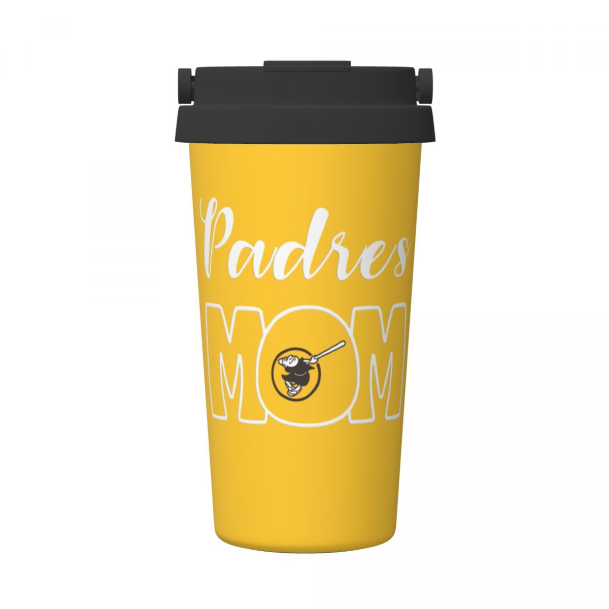 San Diego Padres Mom 16oz Stainless Steel Tumbler with Flip Lid Portable Handle