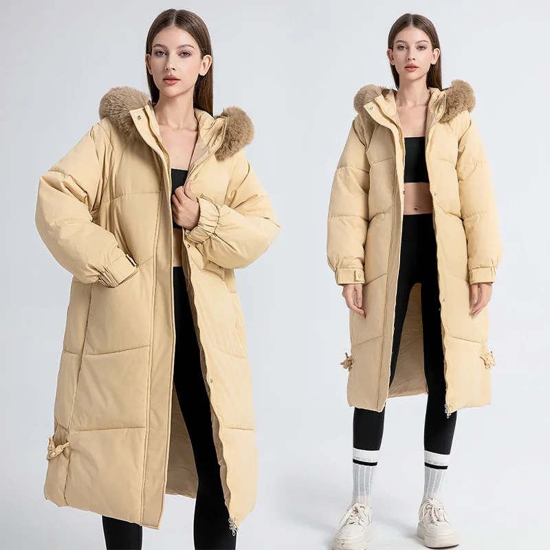 Toloer Down Cotton-Padded Jacket Female Long Over The Knee In 2024 New Winter Hot Style Thick Students Bread Clothes Cotton-Padded Jacket-Outfit Ideas