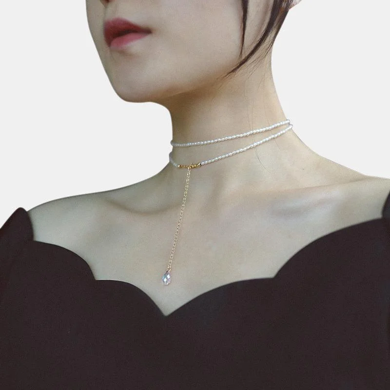 Mimi Natural Pearls Vintage Choker