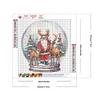>SALE<5D DIY Full Round Drill Diamond Painting Santa Claus Crystal Ball Home Decor