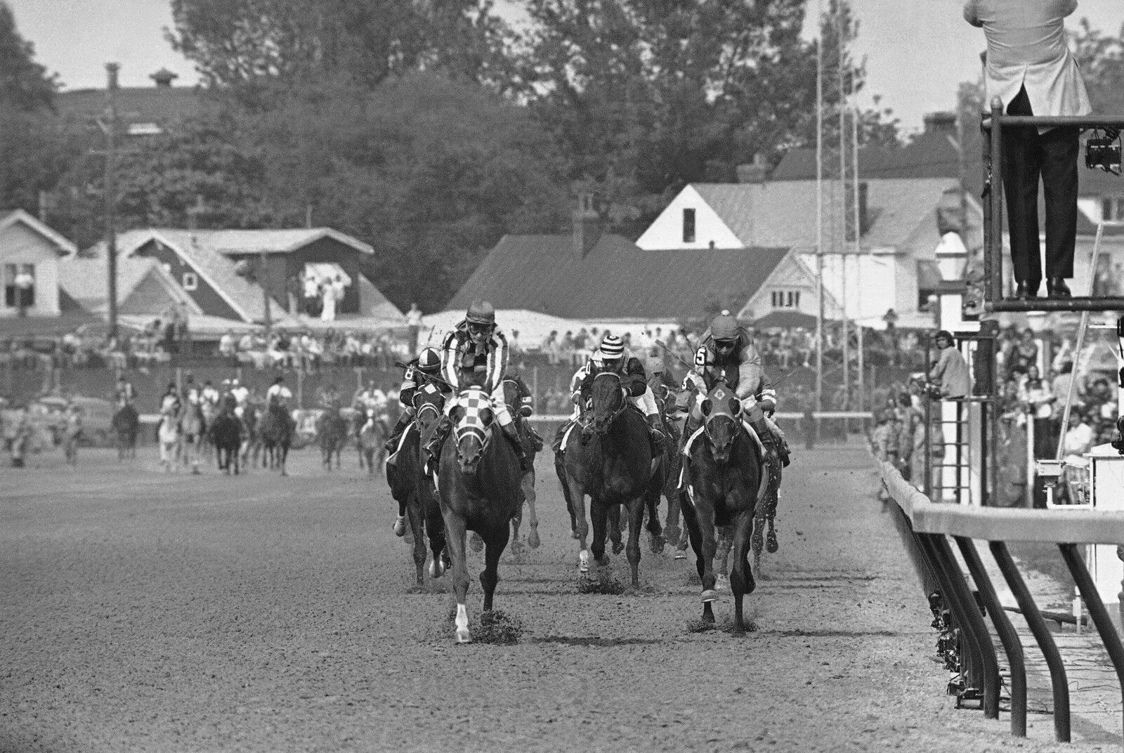 1973 Ron Turcotte SECRETARIAT Kentucky Derby Horse Racing 8x10 Photo Poster painting TCrown SHAM