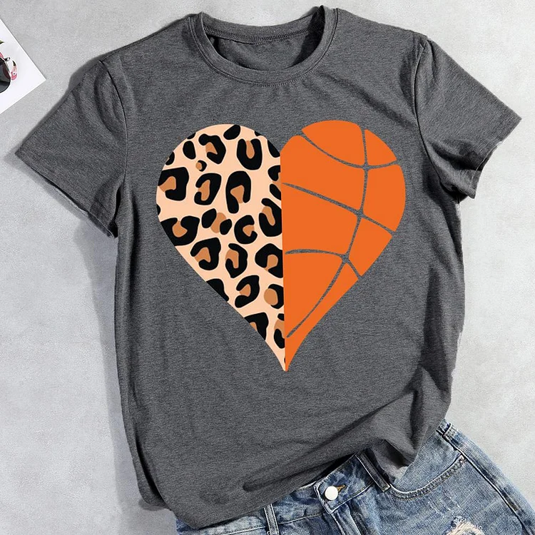 AL™ Basketball love heart T-shirt Tee -011260-Annaletters