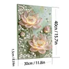 DIY Pearl Painting Pink Lotus for Home Decor with Frame(30x40cm)