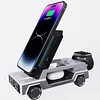 New desktop stand wireless fast charging creative car appearance design multi-function clock cool advanced convenient