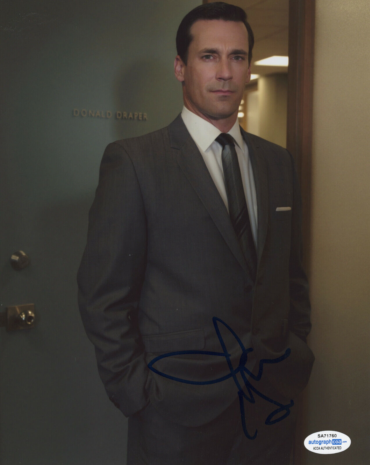 JON HAMM SIGNED MAD MEN