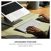 Height-adjustable ergonomic computer stand