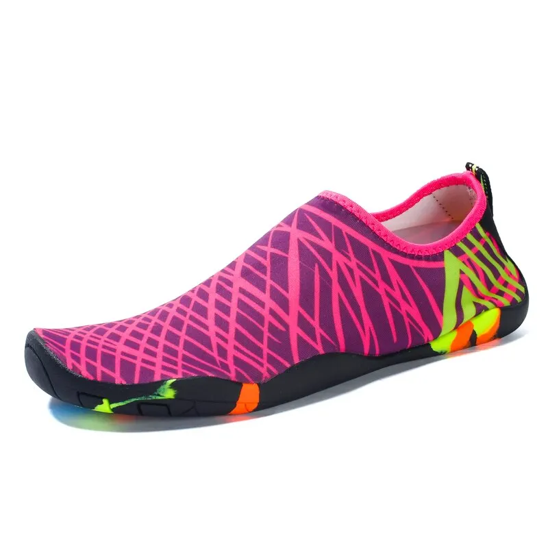 VEAMORS Men Women Aqua Shoes Quick Dry Swim Water Sneakers Lover Upstream Lightweight Flat Shoes Outdoor Slip-on Beach Sneakers