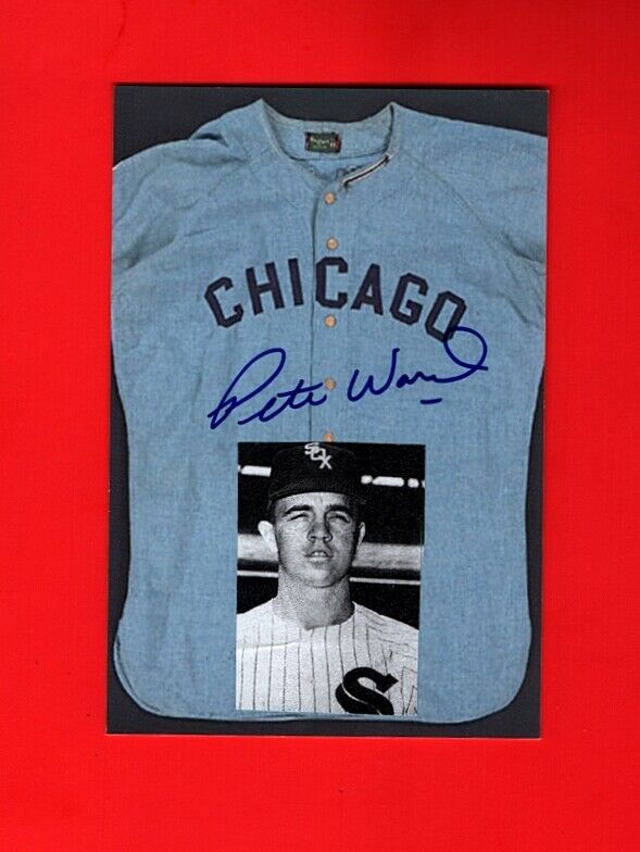 1963-69 PETE WARD-CHICAGO WHITE SOX AUTOGRAPHED GLOSSY COLOR Photo Poster painting