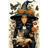 (40*60cm)Halloween Witch - Full Square Drill Diamond Painting