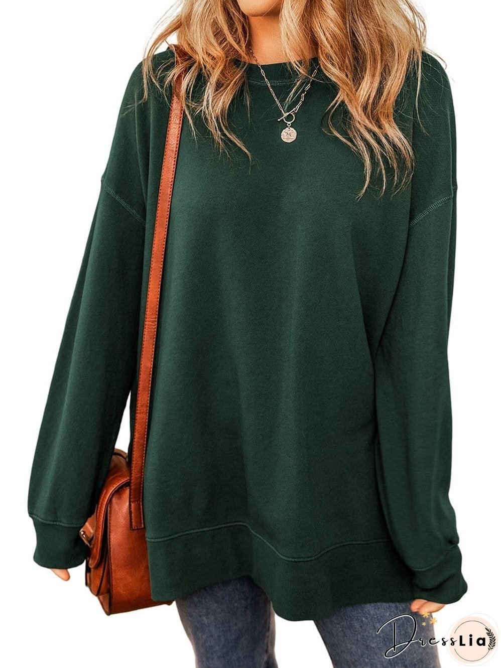 Stylish Crew Neck Pullover Sweater
