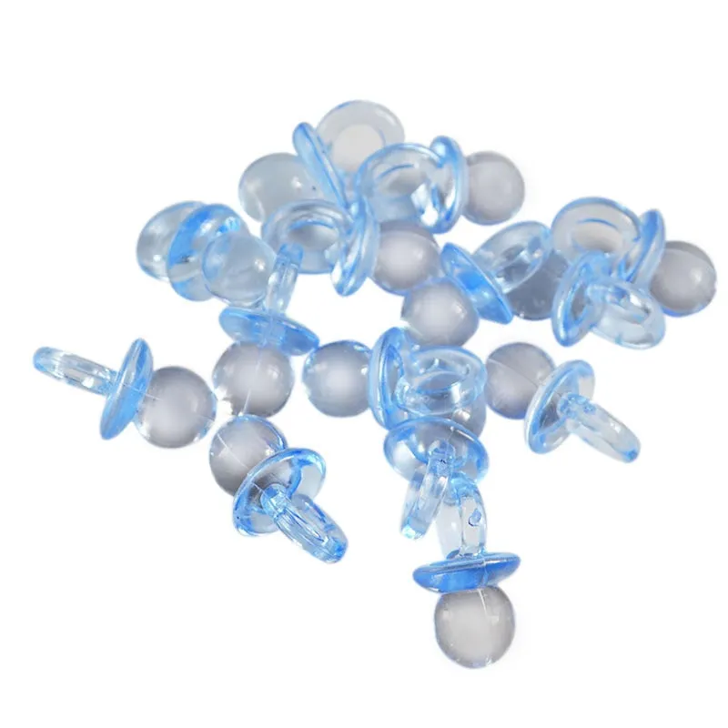 50Pcs Multicolor Mini Pacifiers Baby Shower Party Favors Decor DIY Girl Boy Birthday Festival Party Table Decoration Supplies