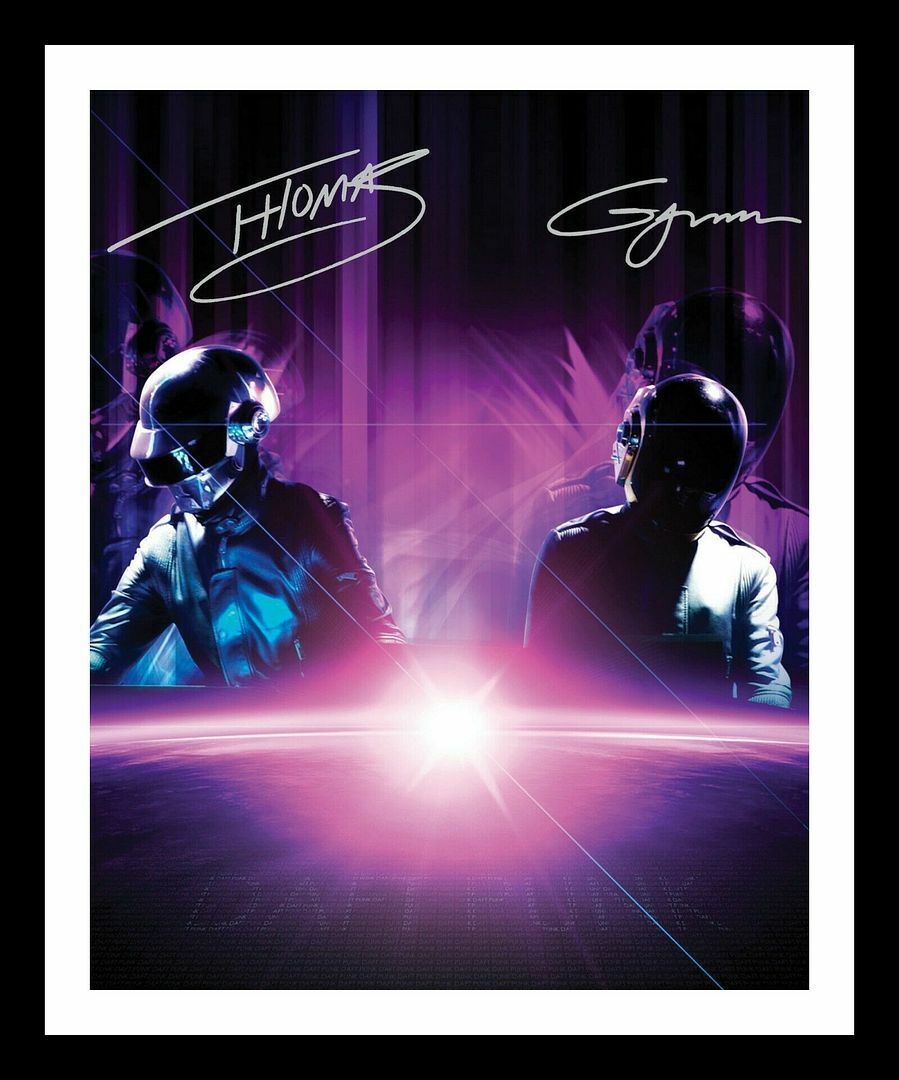 Daft Punk Autograph Signed & Framed Photo Poster painting 1