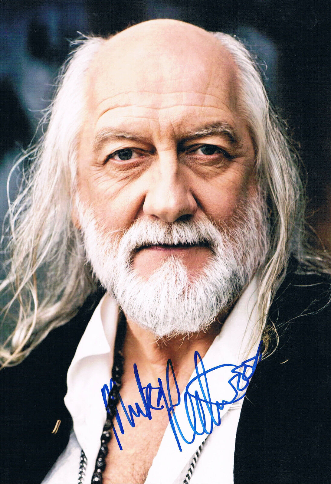 Mick Fleetwood 1947- genuine autograph Photo Poster painting 8x12