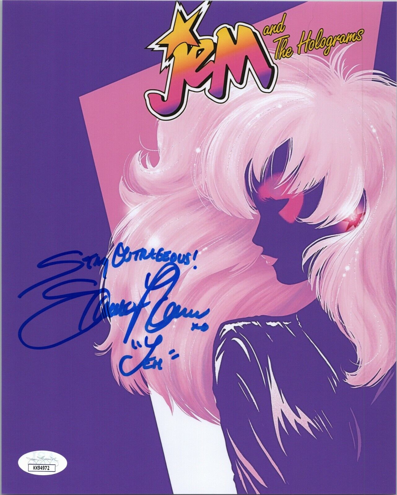 SAMANTHA NEWARK Authentic Hand-Signed JEM and the Holograms