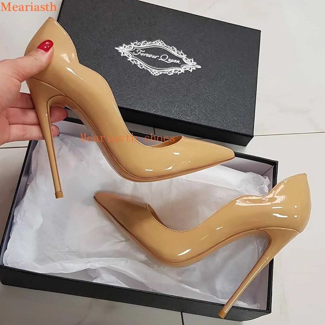 Qengg 2023 Sexy Women Pumps Spring/Autumn High heels Pointed Toe orange Wedding Shoes Sexy High Heel shoes for Women Pumps 217-1