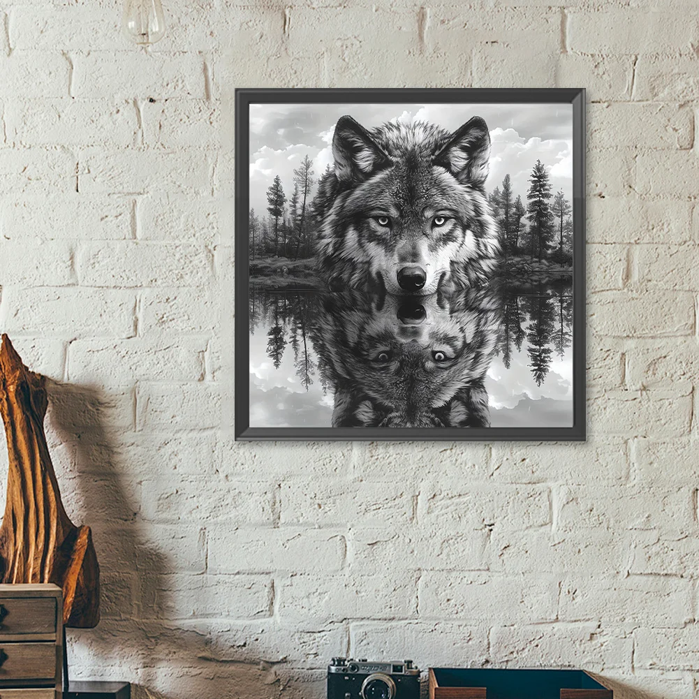 Diamond Painting - Full Round Drill - Wolf(Canvas|40*40cm)