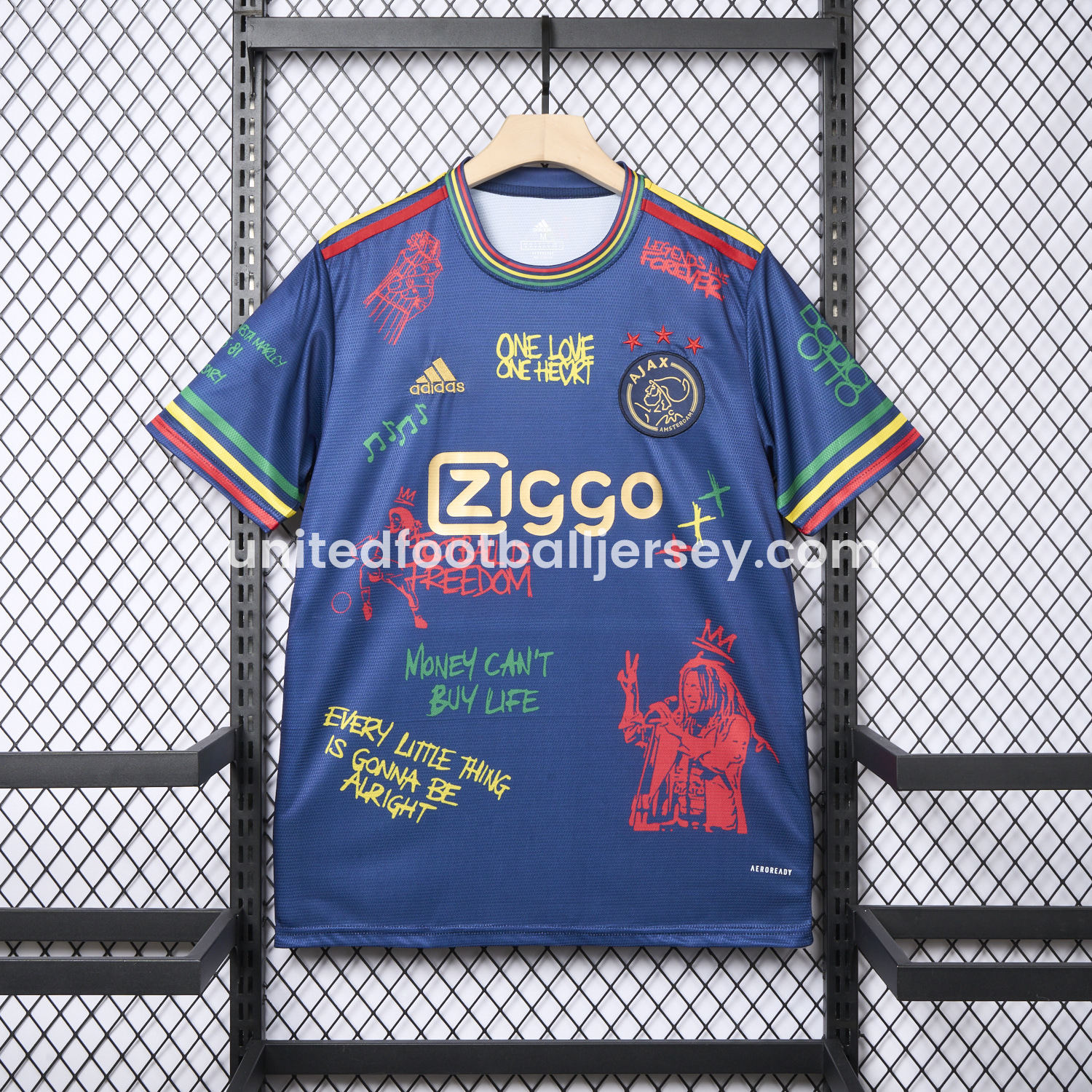 Ajax x B-O-B Marly 2025-26 40th Blue Special Edition Jersey - Fans Version