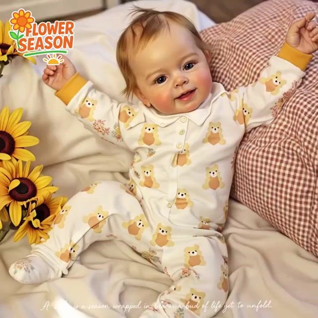 Weighty 20" Realistic Reborn Baby Doll Janelle Girl Maddie Doll 2024, with Chubby and Flexible Limbs