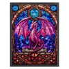 uk.everydayedeals (Limited Stock)Cross Stitch - 14ct Stamped - Peinture en verre-pt&eacute;rosaure (40*55cm)