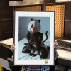 A3 & 4K Size Cat Maid Ver. YoRHa No. 2 Type B Decorative Painting - NieR:Automata Decoration Painting - HuangGua Studio
