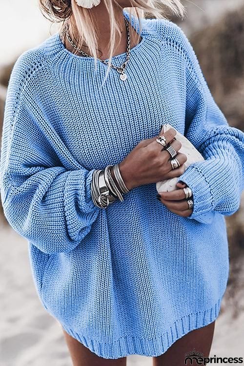 O Neck Long Sleeve Sweater