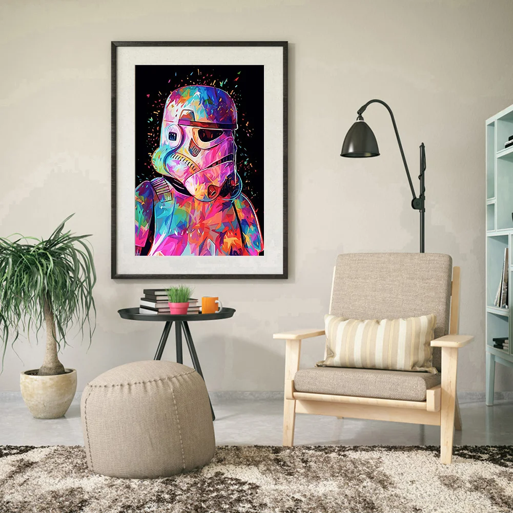 Diamond Painting - Full Round Drill - Movie Star Wars(30*40cm)