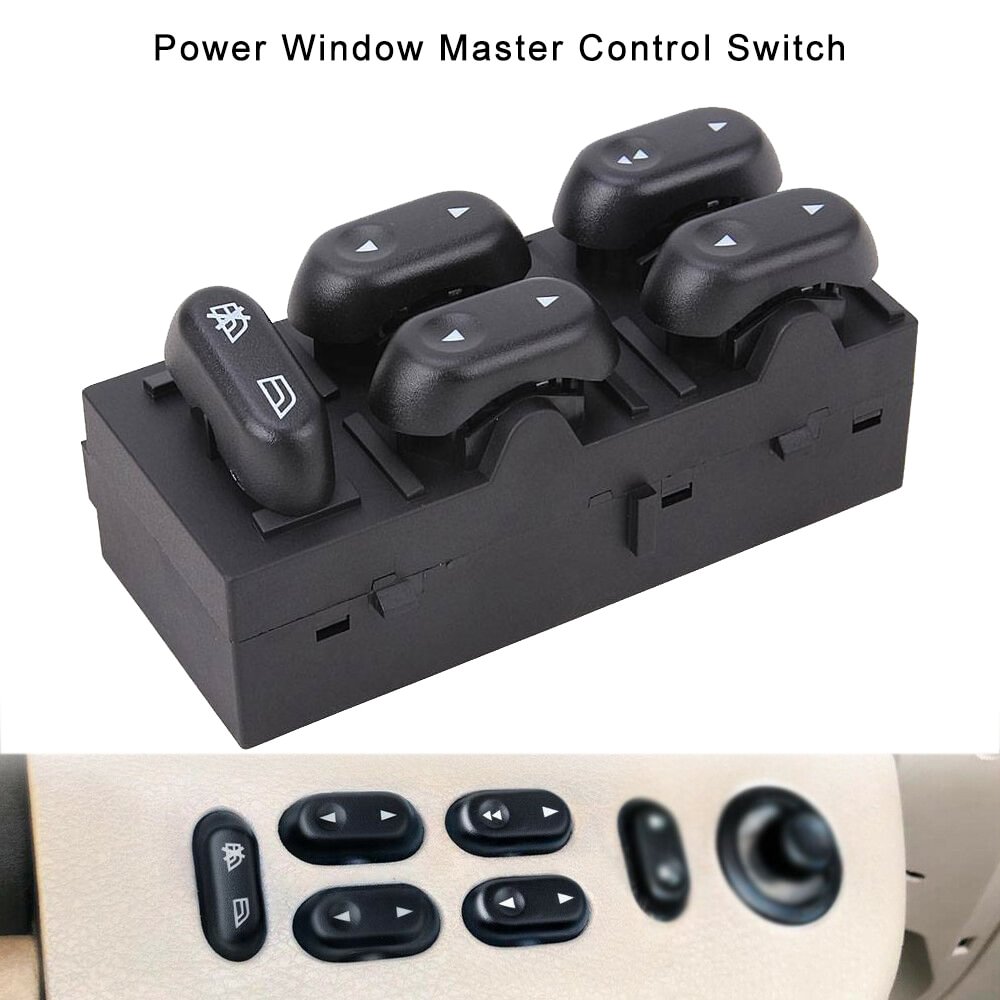 5 Button Power Window Master Control Switch For Ford F-150 2004-2008, Lincoln MARK LT Front Driver Side