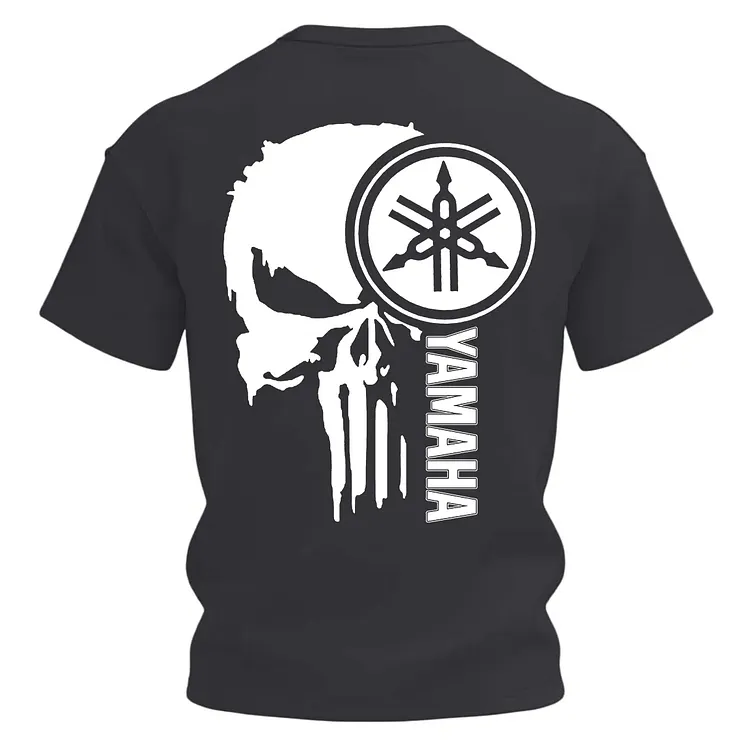 Yamaha Punisher Skull Printed Men's T-shirt