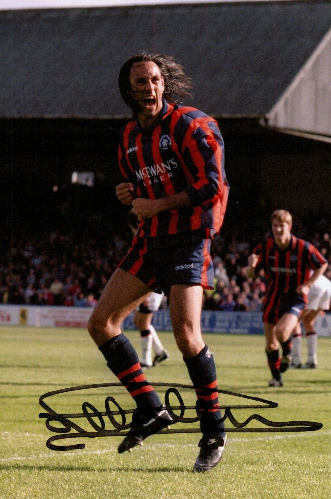 Mark Hateley Hand Signed 6x4 Photo Poster painting Glasgow Rangers Autograph Memorabilia + COA