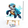 Sea Turtle-Paint by Numbers Acrylic Painting 40*40CM(Watercolor)