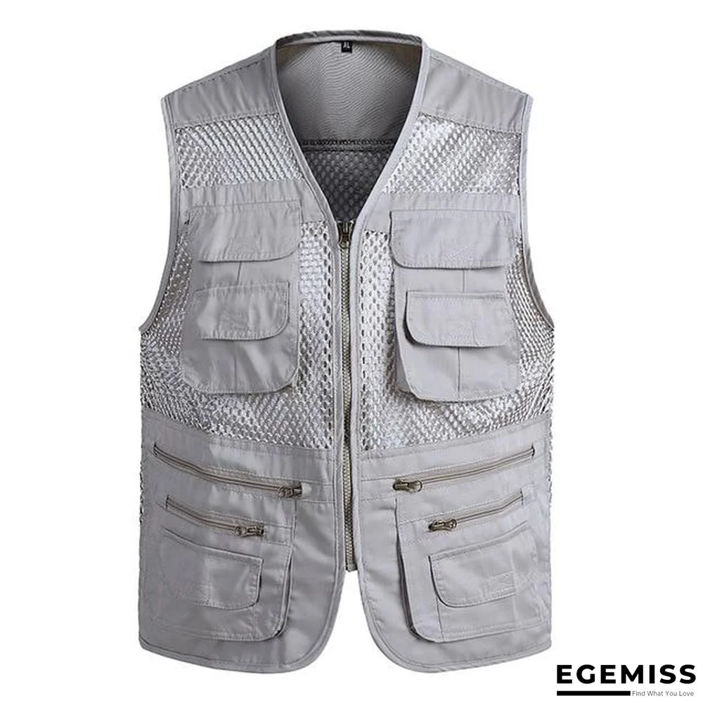 Men Multi-Pocket Classic Waistcoat Male Sleeveless Unloading Solid Coat Work Vest Tactical Masculino Jacket | EGEMISS