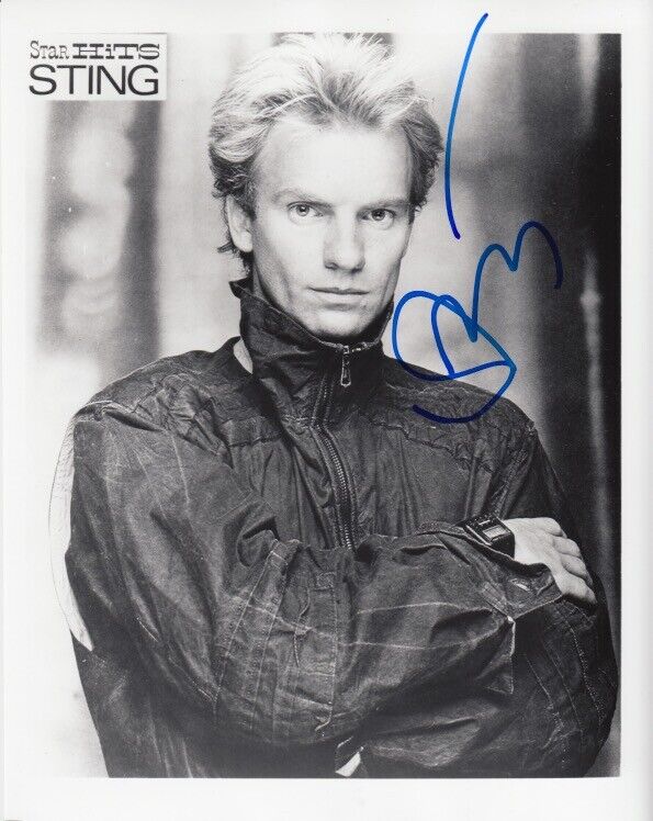 Sting signed 8x10 Photo Poster painting in-person