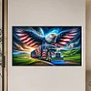 Diamond Painting-DIY Full Round Drill American Eagle(70*40 CM)