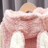 Baby Girl Winter Suit Ins Fleece 2 Pcs Sets