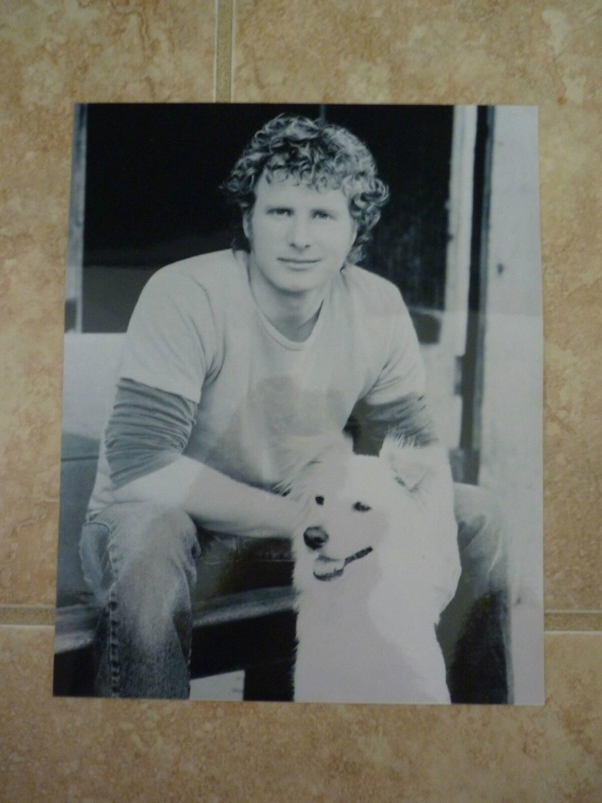 Dierks Bentley B&W 8x10 Photo Poster painting Music Promo Country Dog