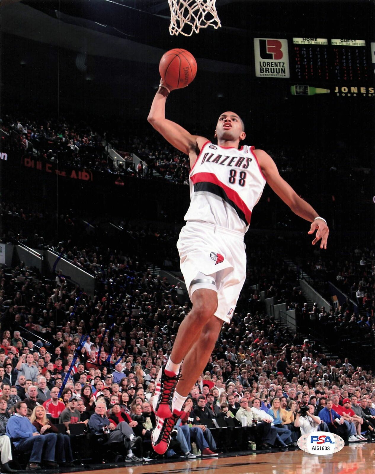 Nicolas Batum signed 8x10 Photo Poster painting PSA/DNA Portland Trailblazers Autographed