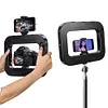 LED Phone Light for Filmmaking Live Steam YouTube Video Recording (A)