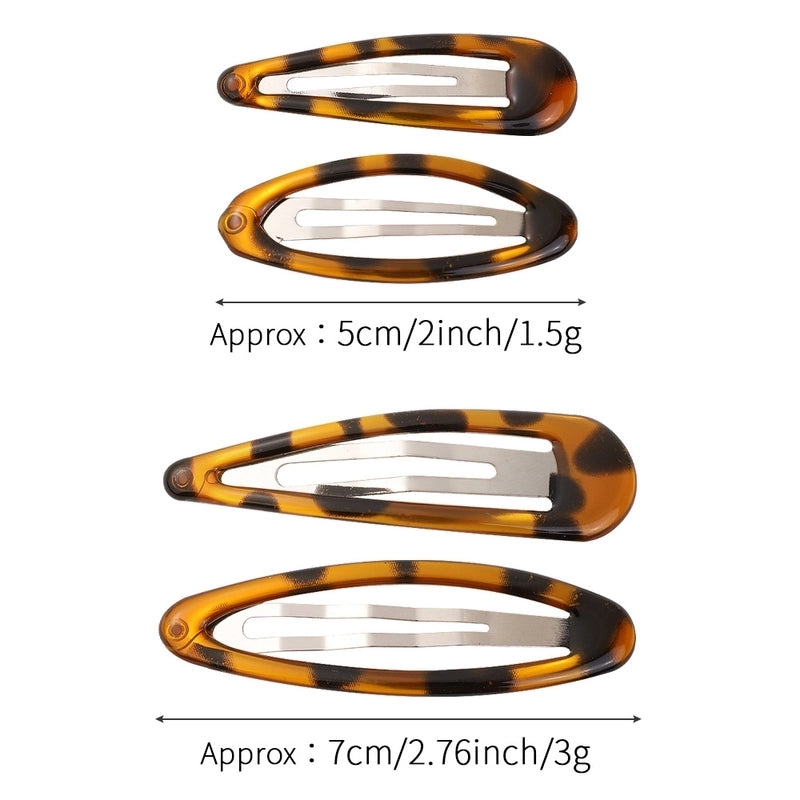 Girl’S Minimalist Classic Style Color Block Alloy Plastic Sequins Hair Clip