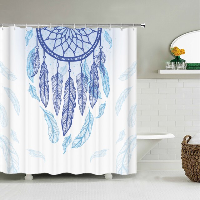 

Shower Curtain – Colorful Feathers-180*180cm, 501 Original