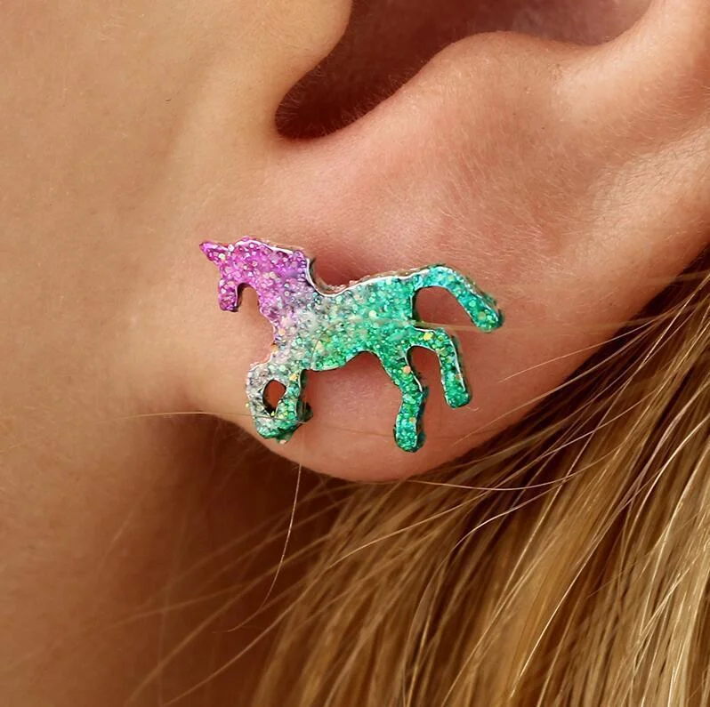 Casual Cute Horse Earring Wholesale Cheap Jewelry