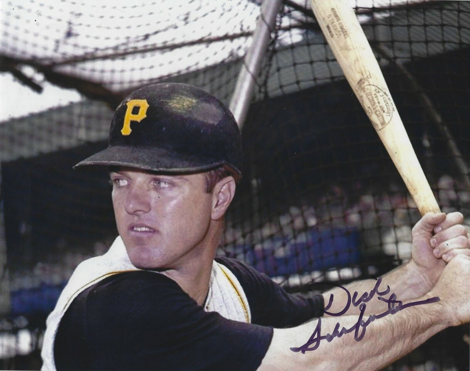 Signed 8x10 DICK SCHOFIELD Pittsburgh Pirates Autographed Photo Poster painting - COA