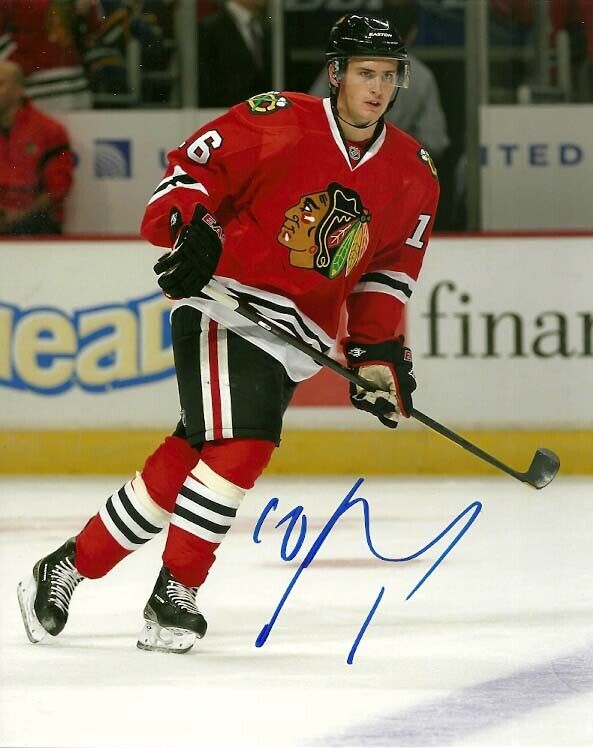 MARCUS KRUGER SIGNED CHICAGO BLACKHAWKS 8x10 Photo Poster painting #1 Autograph PROOF!