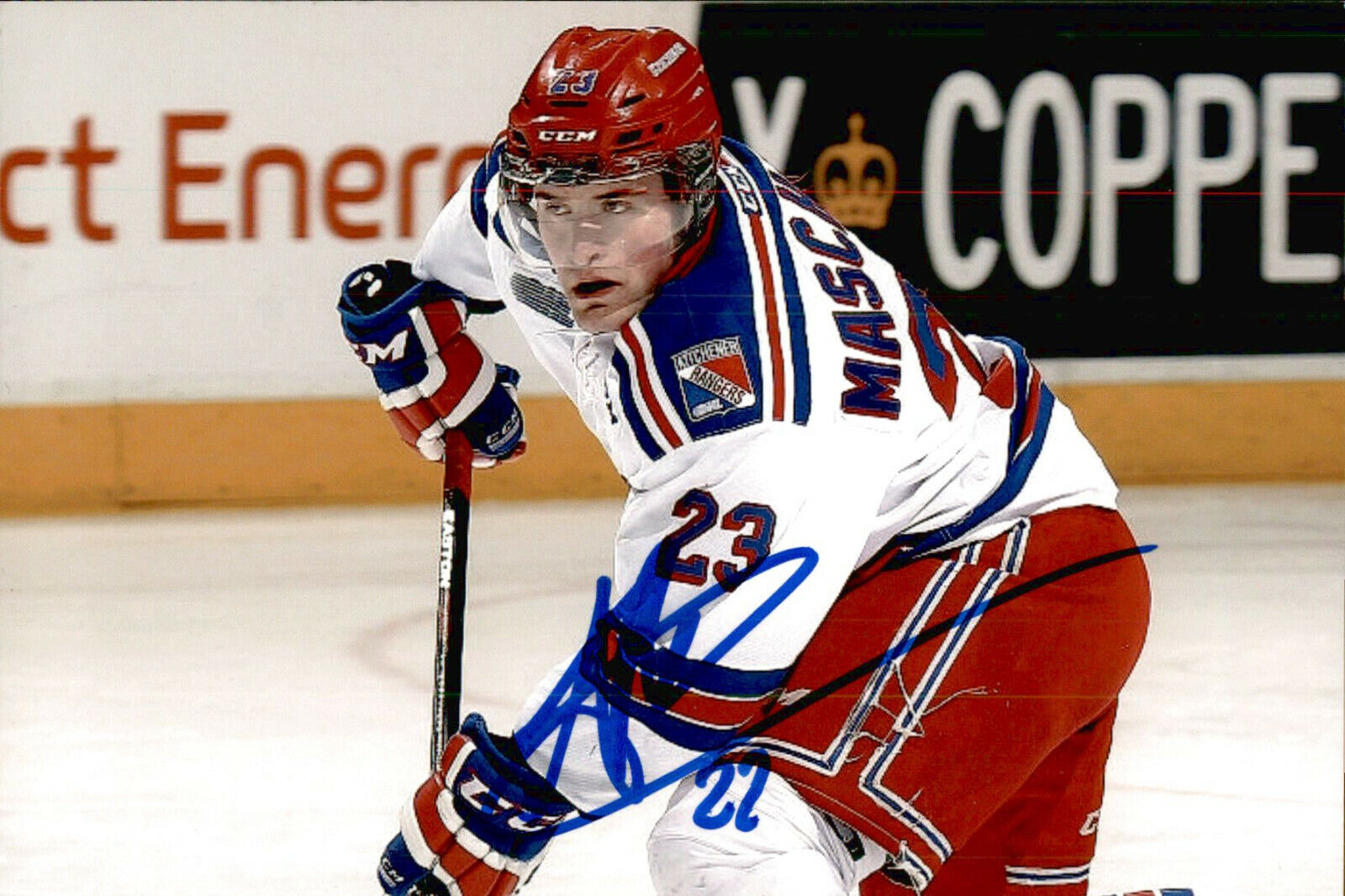 Adam Mascherin SIGNED autographed 4x6 Photo Poster painting KITCHENER RANGERS / DALLAS STARS #3